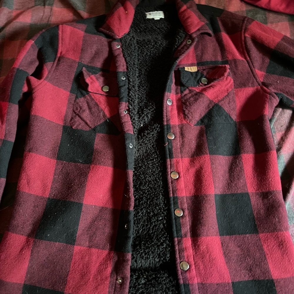 Flannel jacket  (i’d say unisex because I’m a female)